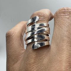 Delicate Twist Wrap Finger Ring for Women
