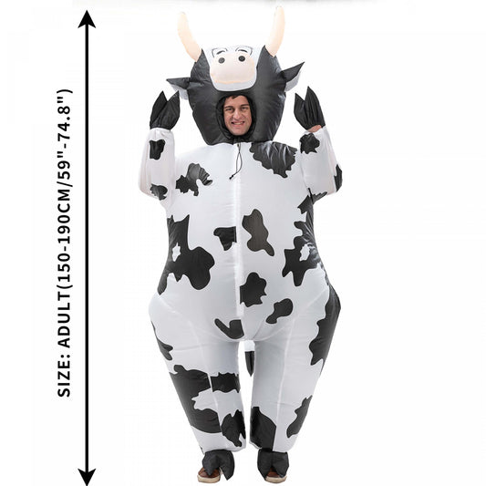Halloween Cow Inflatable Costume Adult Size 155cm