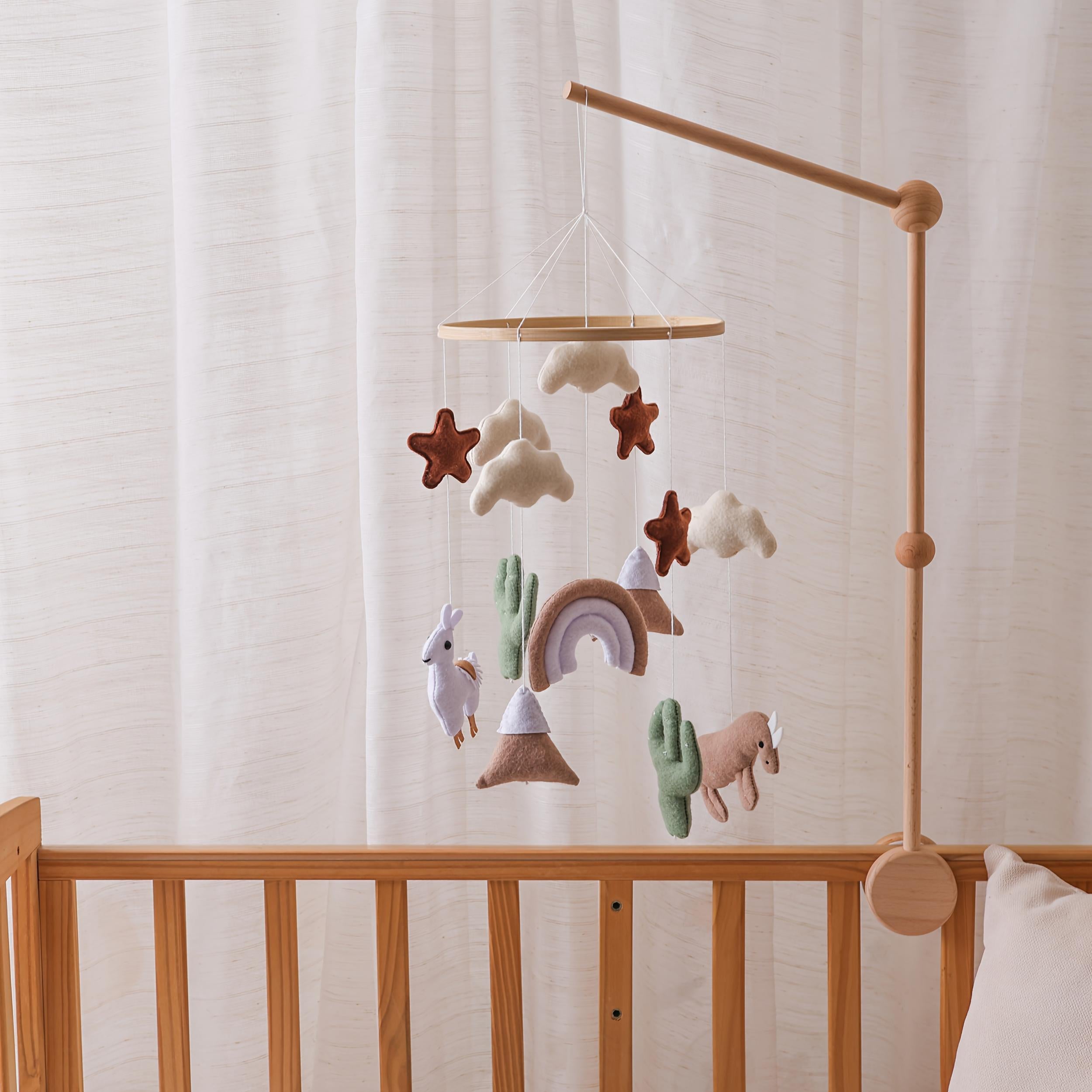 Baby Sheep & Star & Moon Bed Bell Crib Alpaca Theme Bed Bell