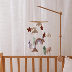 Baby Sheep & Star & Moon Bed Bell Crib Alpaca Theme Bed Bell