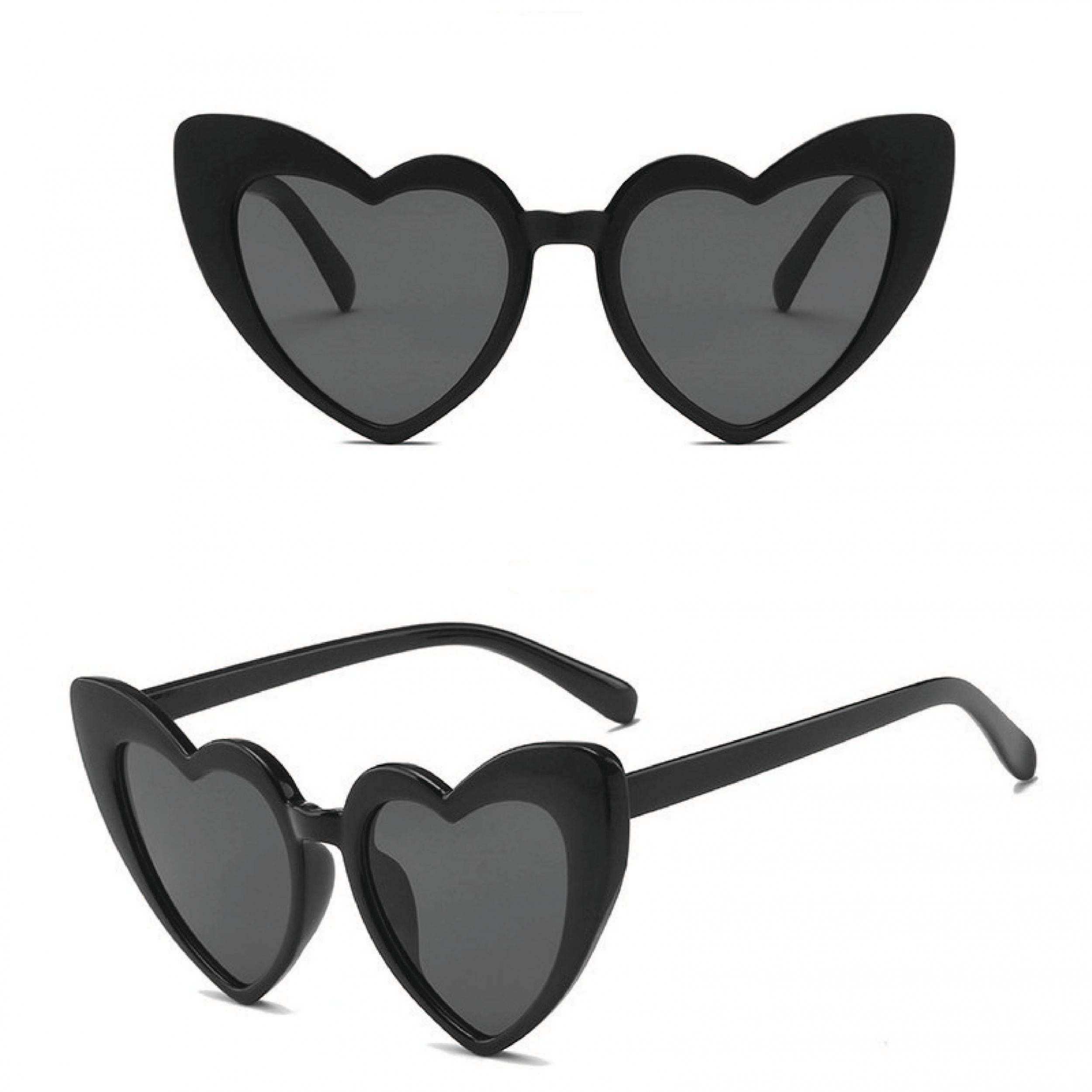 Y2K Heart Sunglasses UV400 Sun Shades For Beach Club