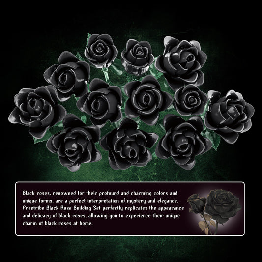 585pcs Rose Block Set & Immortal Flower Bouquet Gift