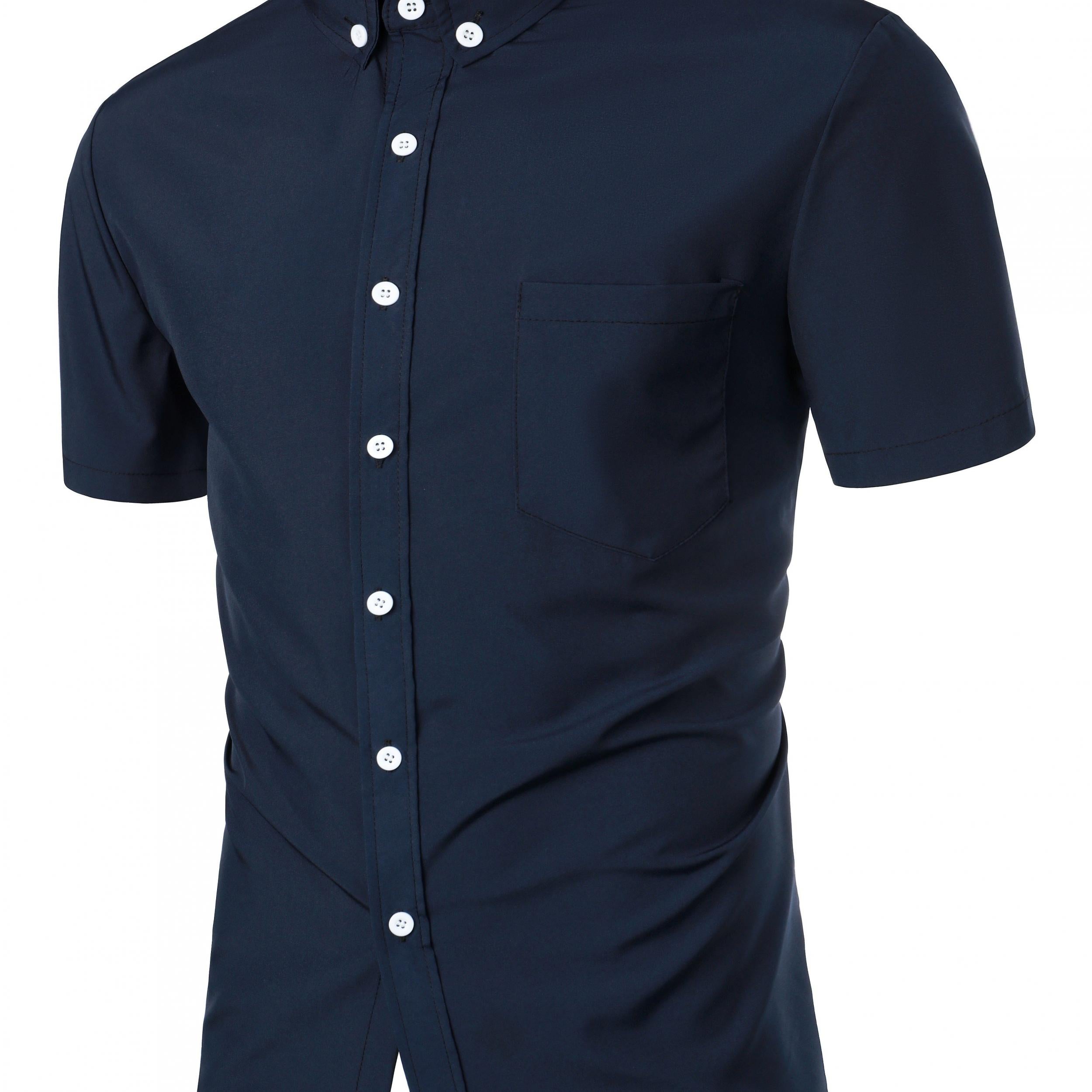 Men's Casual Short Sleeve Shirt for Summer Vacation Resort