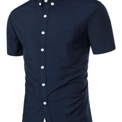 Men's Casual Short Sleeve Shirt for Summer Vacation Resort