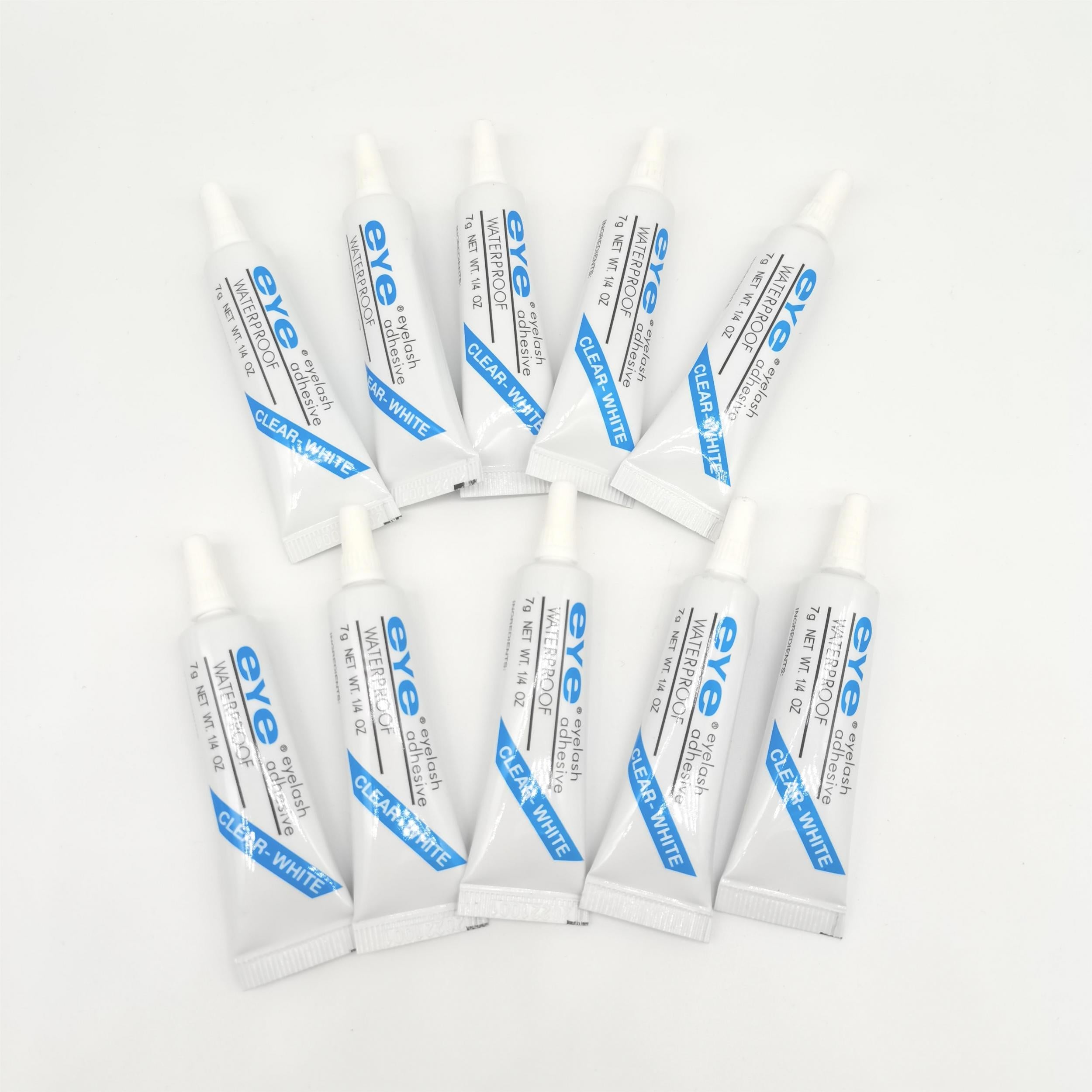 10pcs Waterproof False Eyelashes Adhesive Clear 7g