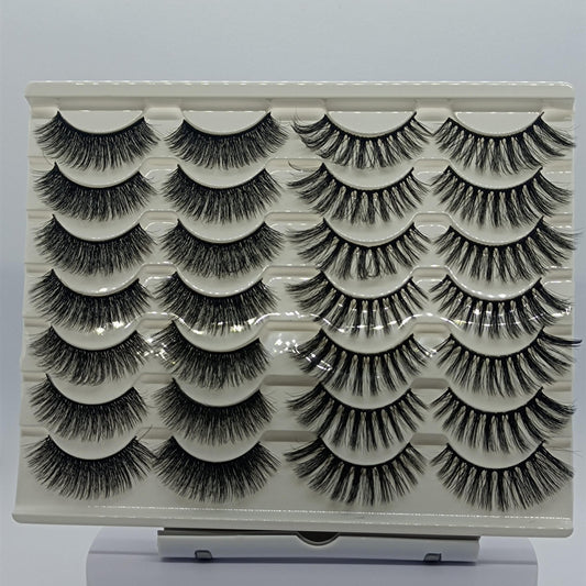 3D Fluffy Faux Mink Lashes for Makeup Starter Party Wedding Graduation
