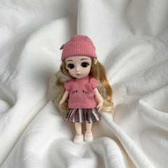6.3 Inch Movable Joint Doll Soft Body Girl Toy Mixed