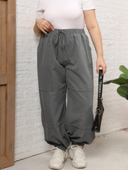  Women's Elastic Loose Fit Cargo Pants