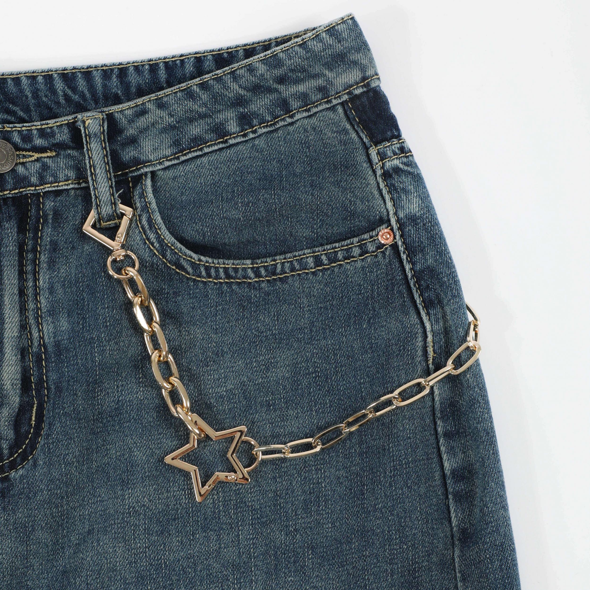 Unisex Star Necklace Pant Chain Belt Decoration