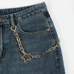 Unisex Star Necklace Pant Chain Belt Decoration