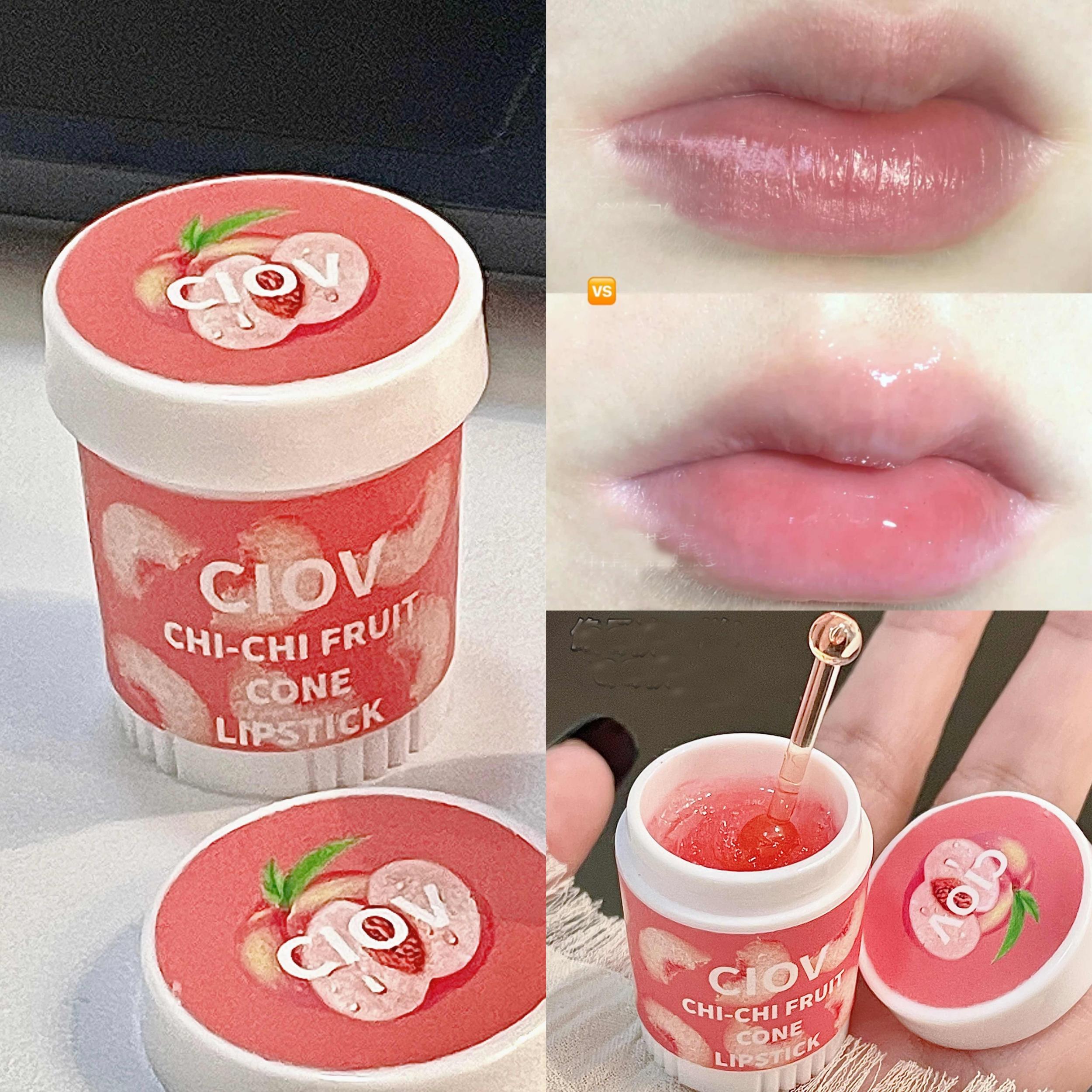Fruit Flavored Lip Honey Avocado Peach Strawberry Water Crystal Jelly Lipstick