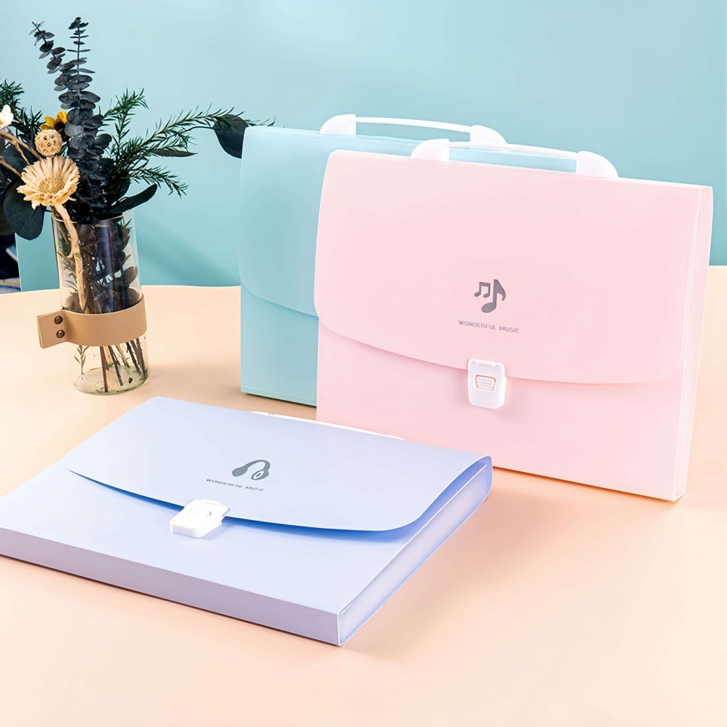 10pcs A4 Layer Organ Bag 13 Layer Portable School Bag