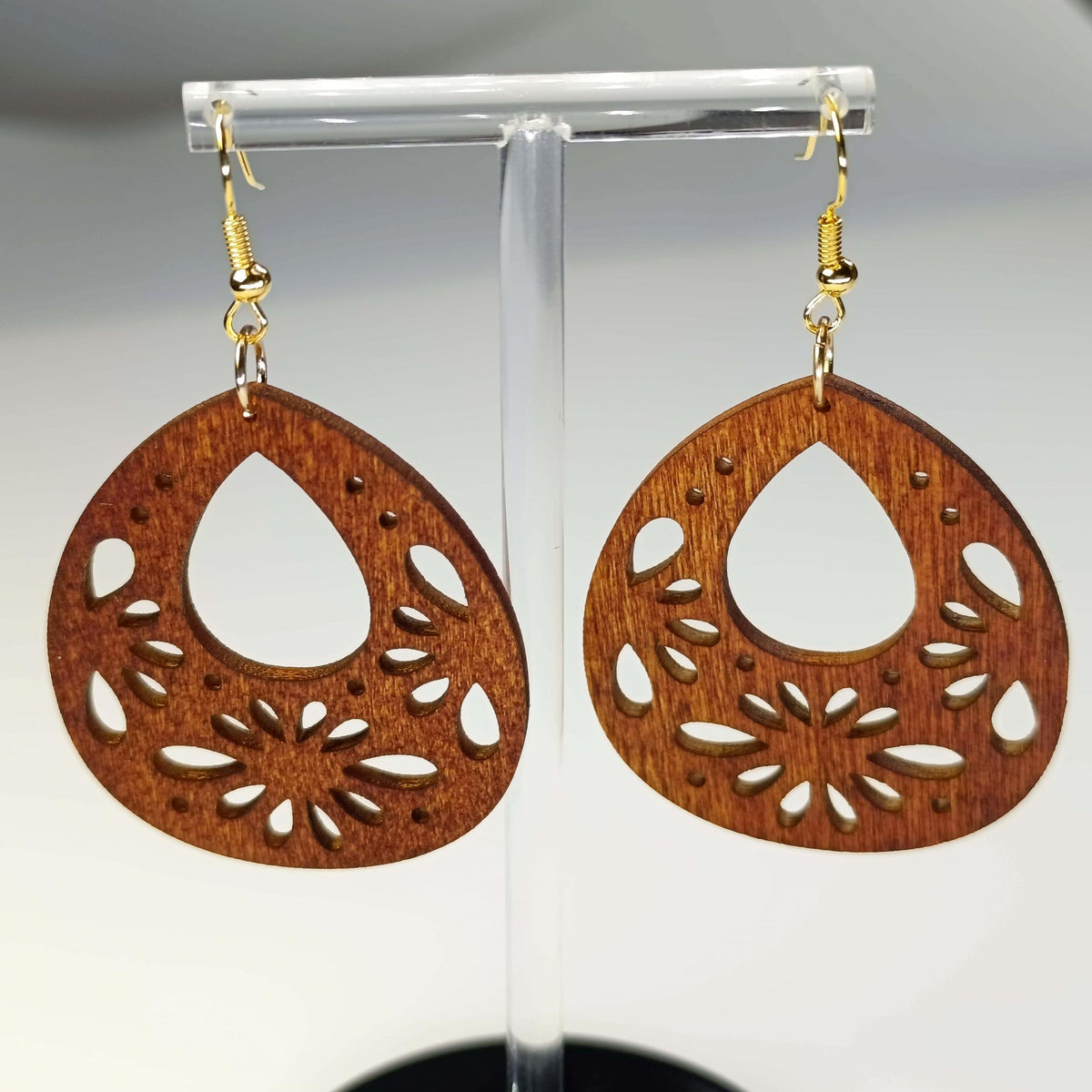 Boho Dangle Earrings Wooden Jewelry Female Gift