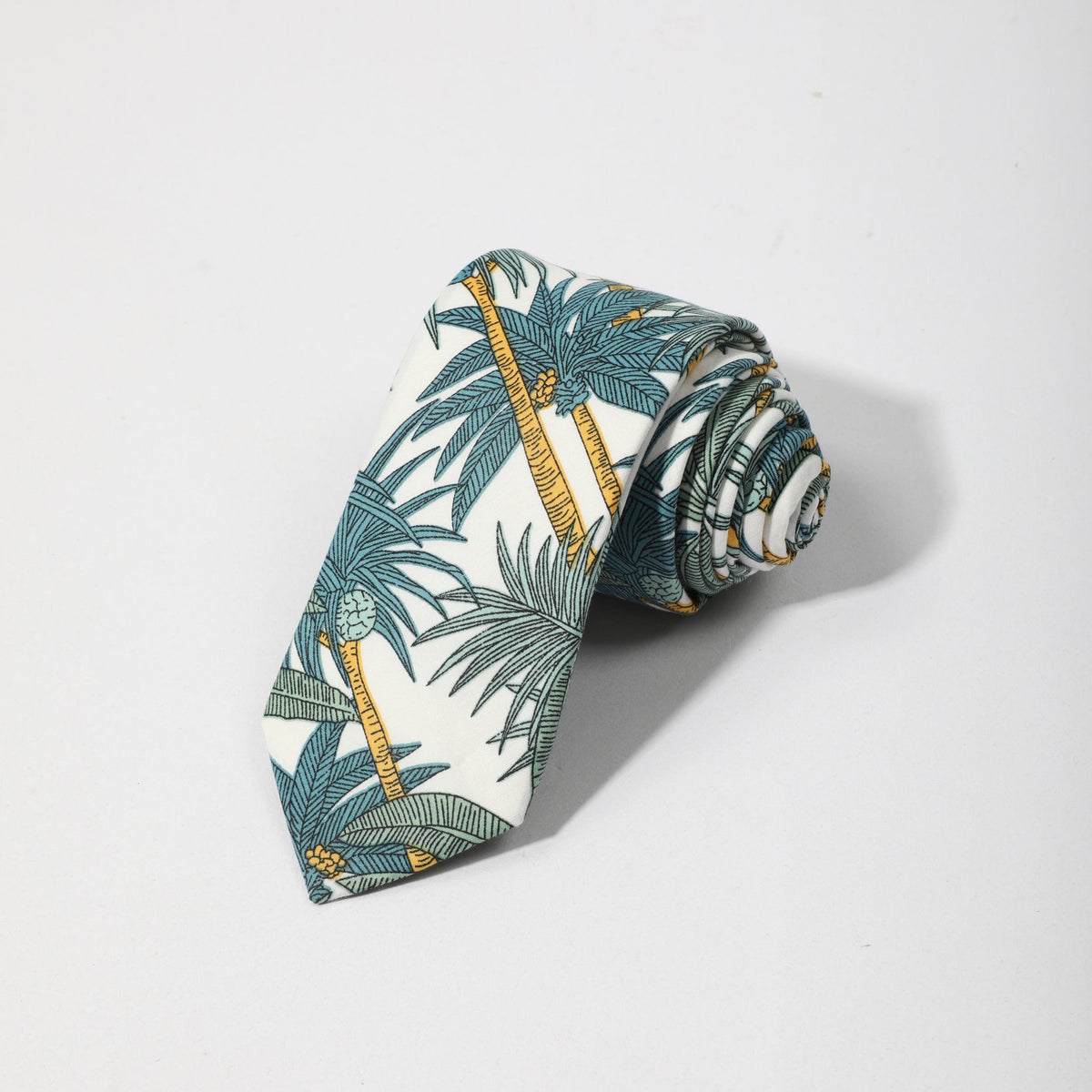 Summer Men's Coconut Tree Holiday Beach Necktie