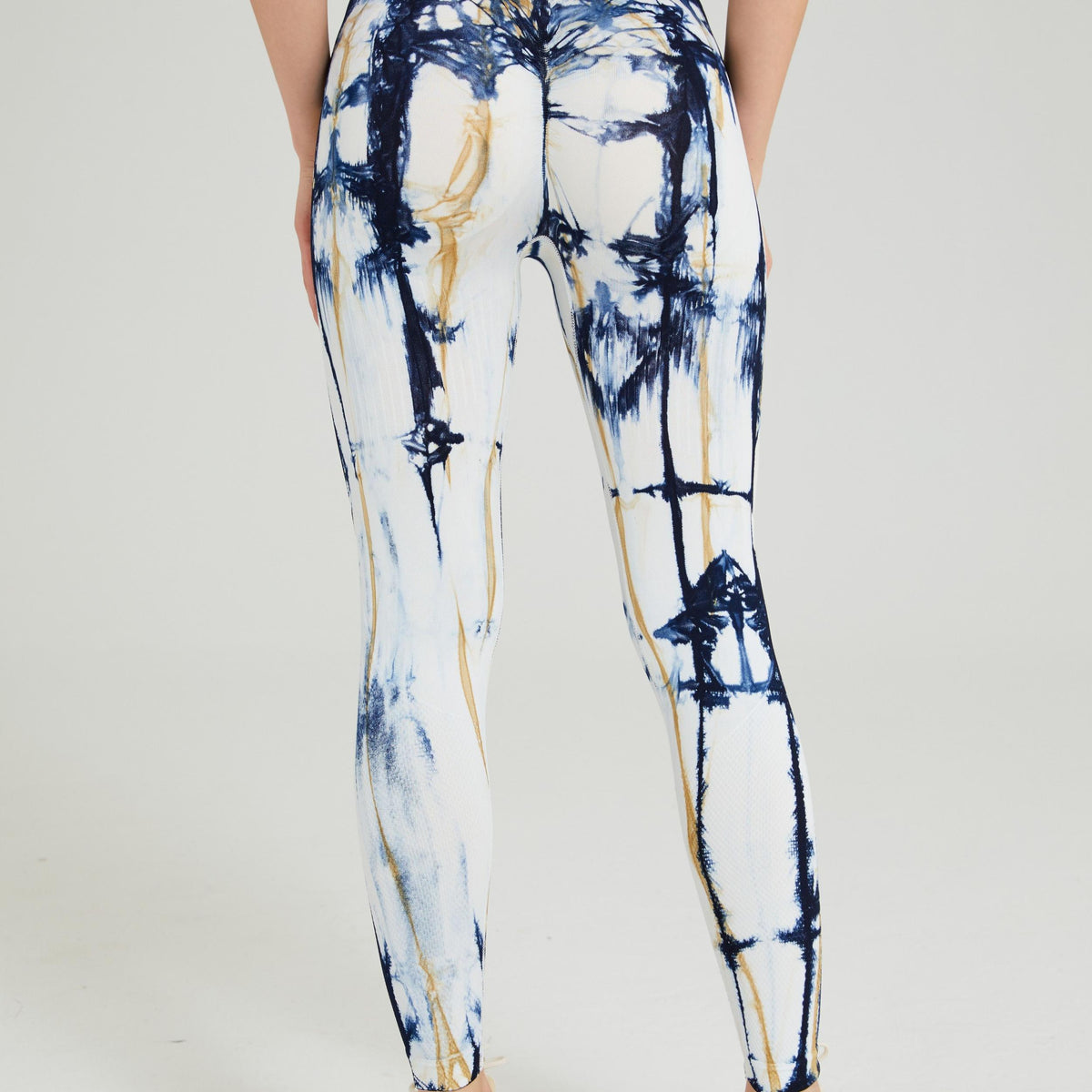 Tie Dye Seamless Fitness Yoga Leggings High Stretch Pants