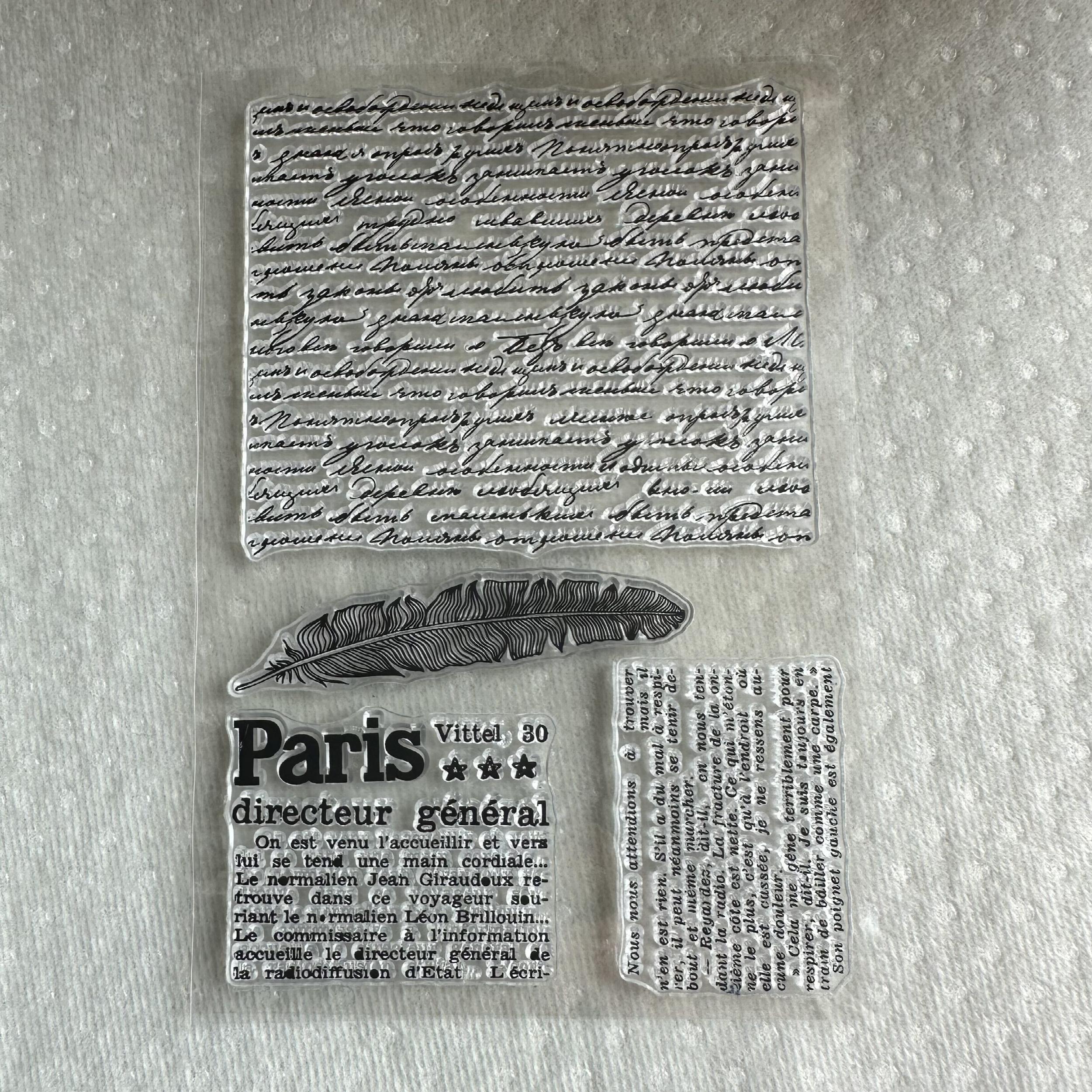 1pc Transparent TPR Silicone Seal Stamp Backgrounds