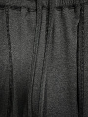  Solid Stitching Elastic Drawstring High Rise Trousers