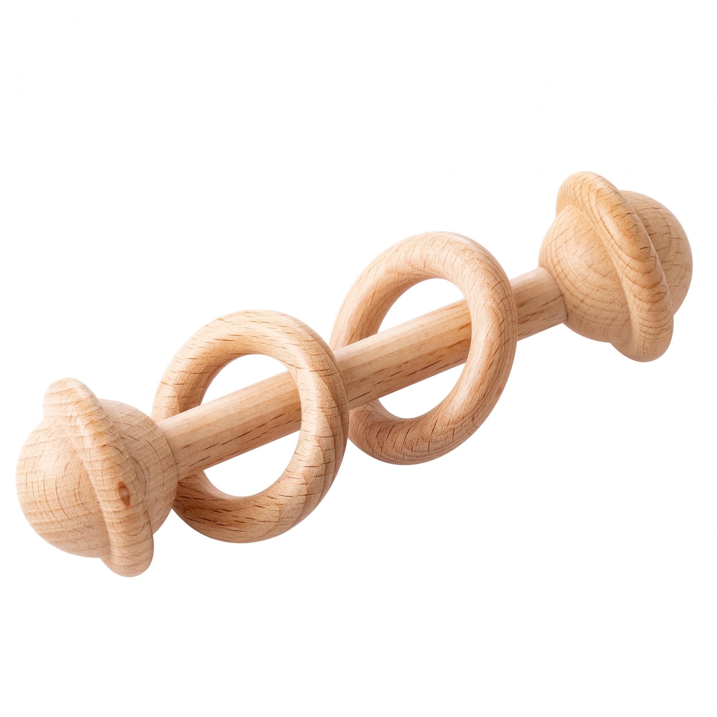 Wooden Rattle Grab Toy for Infants & Toddlers