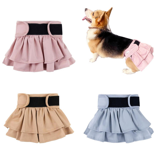 Washable Reusable Female Dog Diapers High Absorbent Leak Proof Puppy Diapers