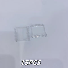 15pcs Clear Panel Transparent Wall Bricks Building Blocks