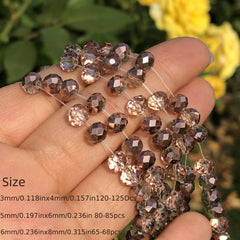 6mm Electroplated Half Red Copper Spacer Beads for DIY Jewelry Making