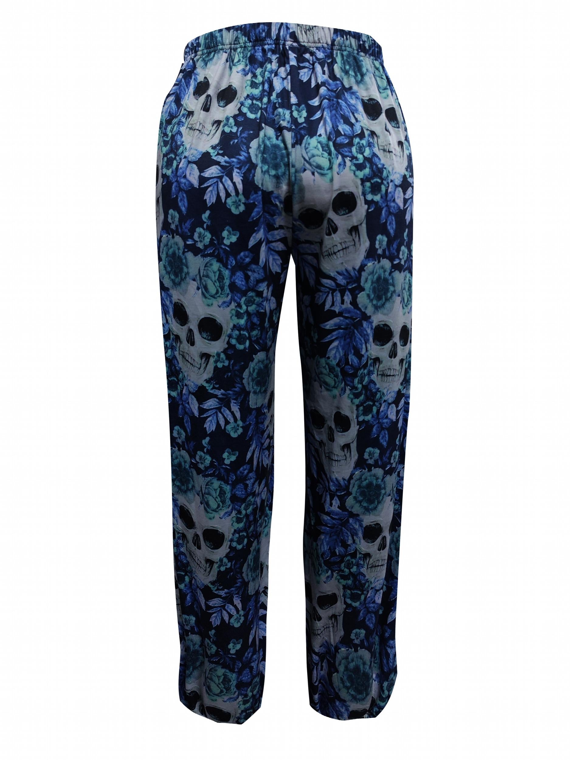 Women's Plus Floral Skull Print Jogger Trousers