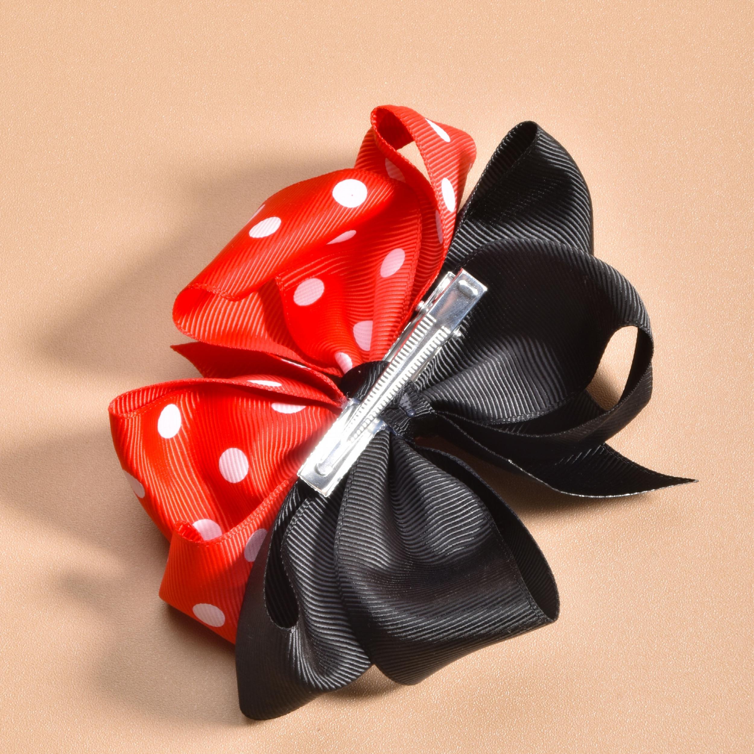 Girls Bowknot Hair Clip Ribbon Hairpin for Party School Travel