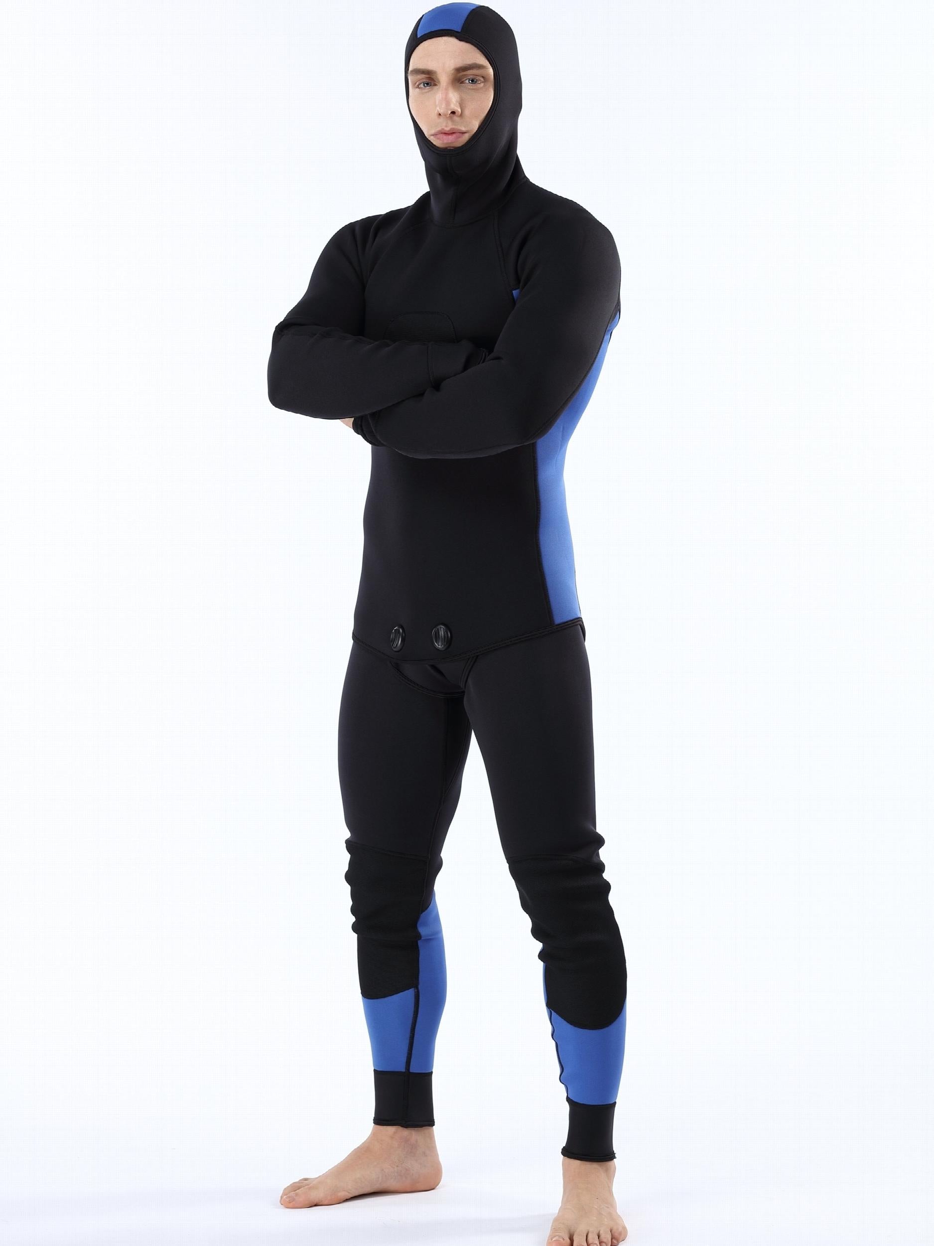 Men's 3mm Neoprene Hoodie 2 Piece Diving Suit