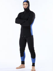 Men's 3mm Neoprene Hoodie 2 Piece Diving Suit