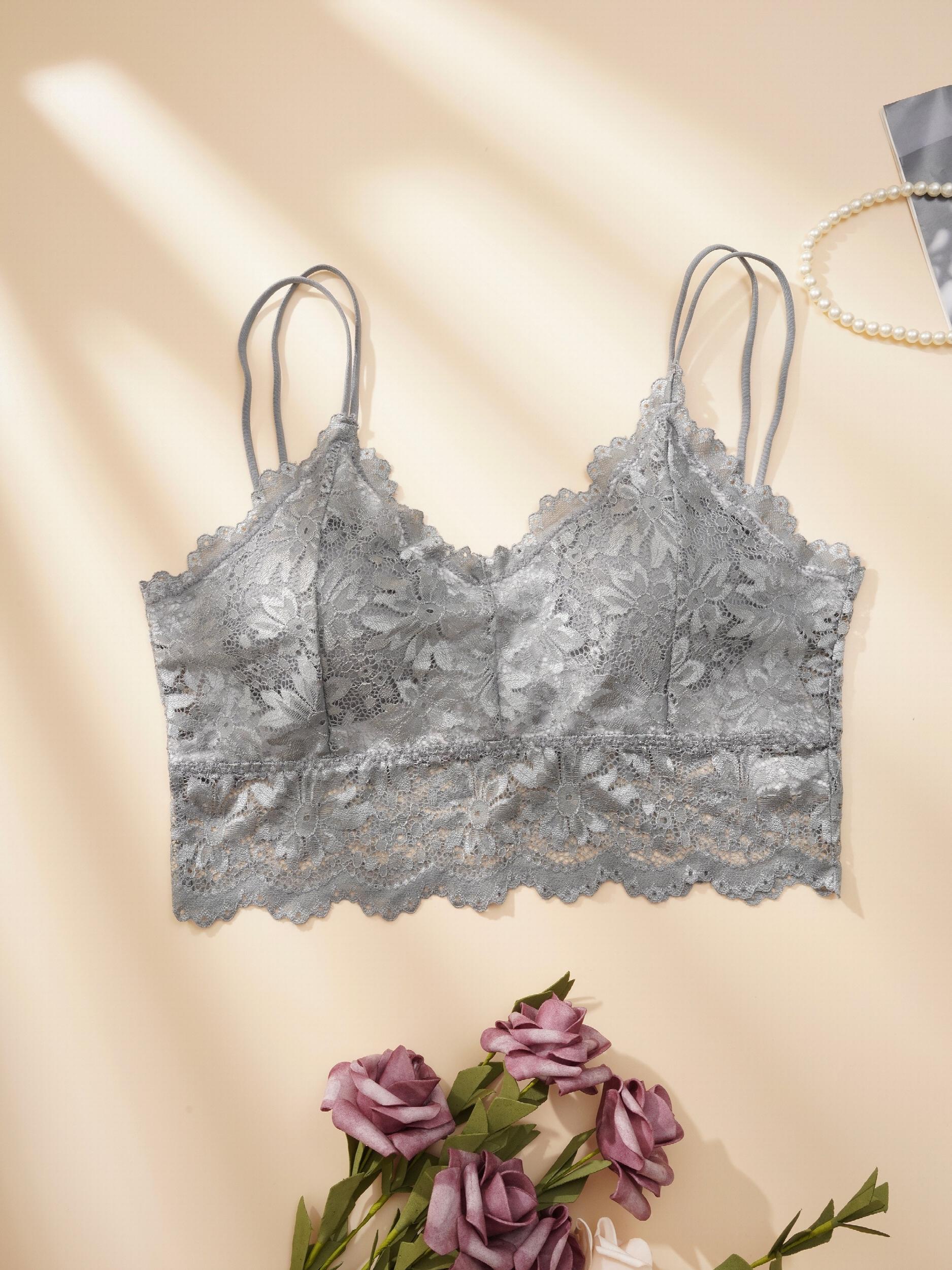 Lace Wireless Push Up Bra - Comfortable & Breathable Lingerie