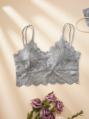 Lace Wireless Push Up Bra - Comfortable & Breathable Lingerie
