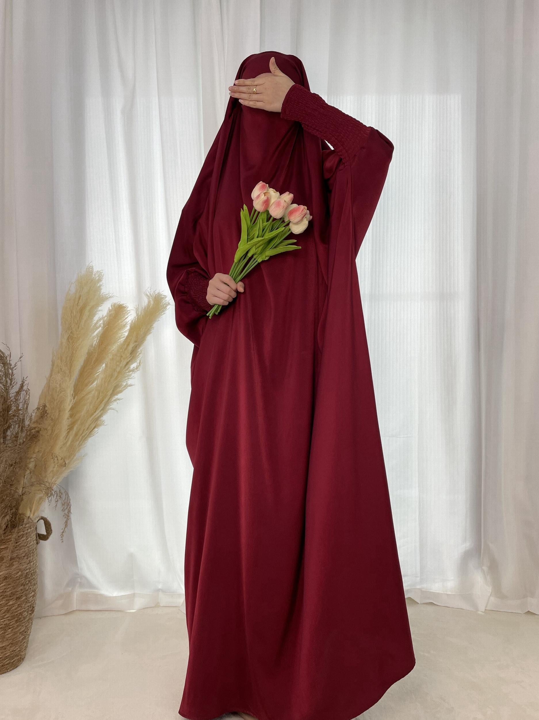  Batwing Sleeve Abaya Dress