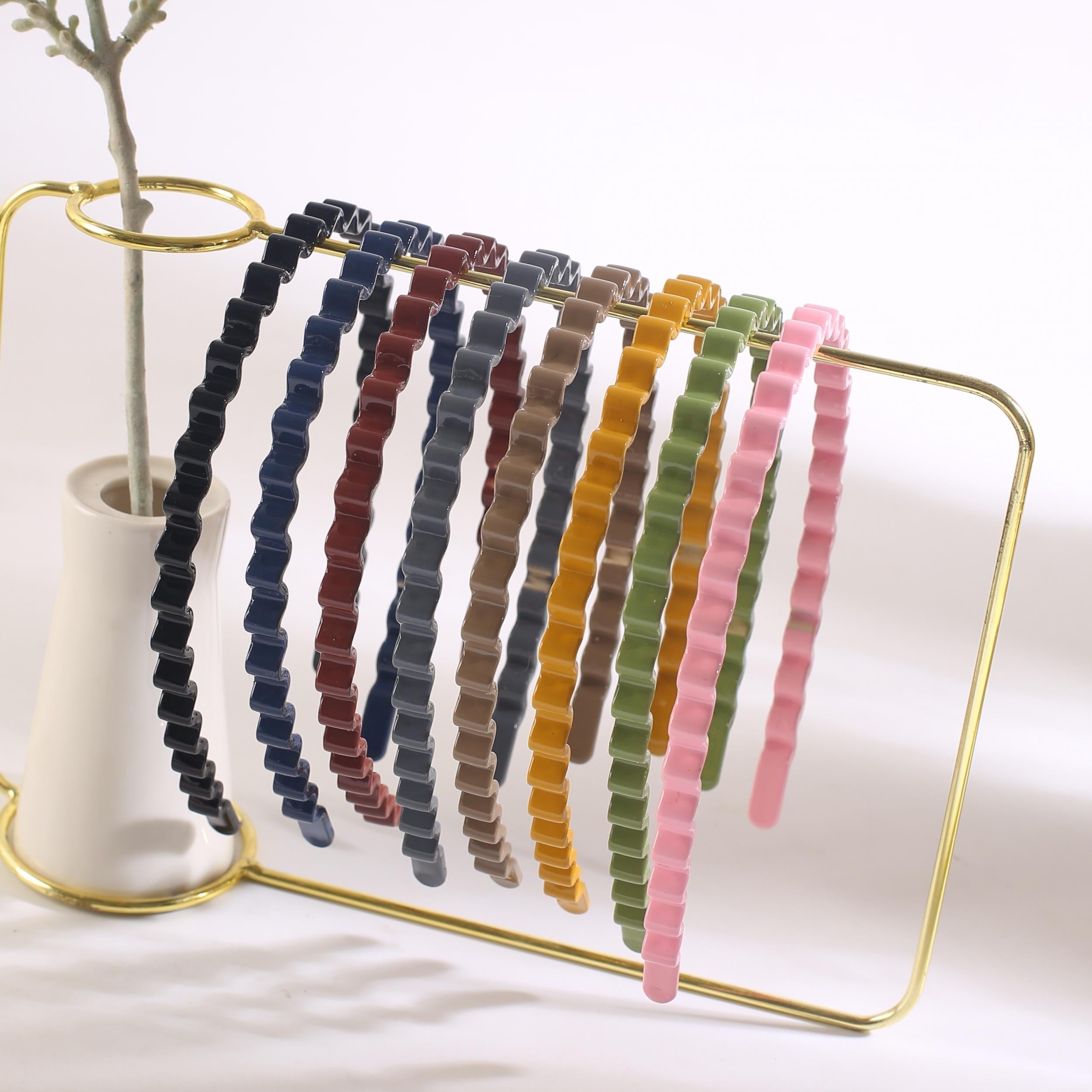 4Pcs Set Toothed Headband and Versatile Non-Slip Wavy Hair Accessories
