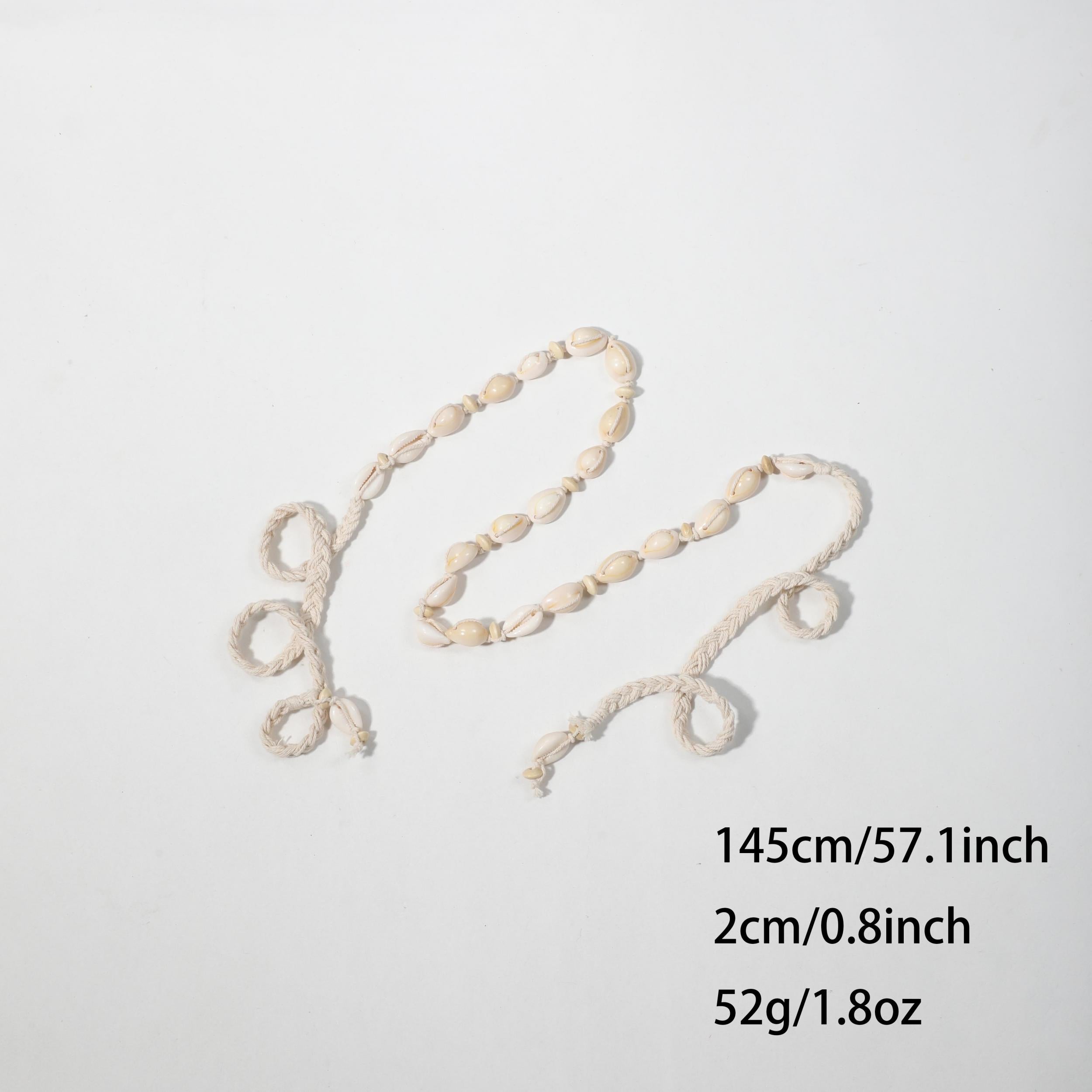 Boho Shell Rope Sash Belt Vintage Bowknot Lace Up Belt