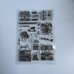 Christmas Blessing Words Clear Stamp for Card Making & Photo Album Decoration