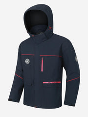 Men's Hooded Windbreaker Jacket Large Pocket Warm Jacket For Winter