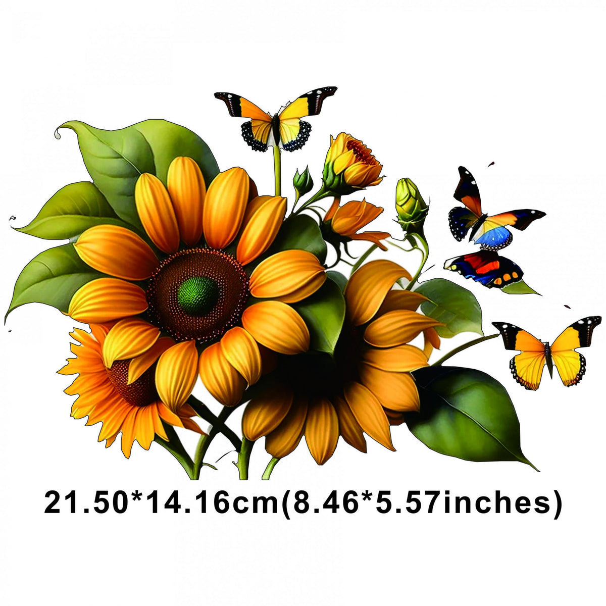 Sunflower Ink Iron on Heat Transfer Film Clothing Patch