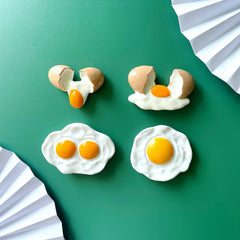 3D Fried Egg Fridge Magnet Resin Refrigerator Sticker for Home Decor