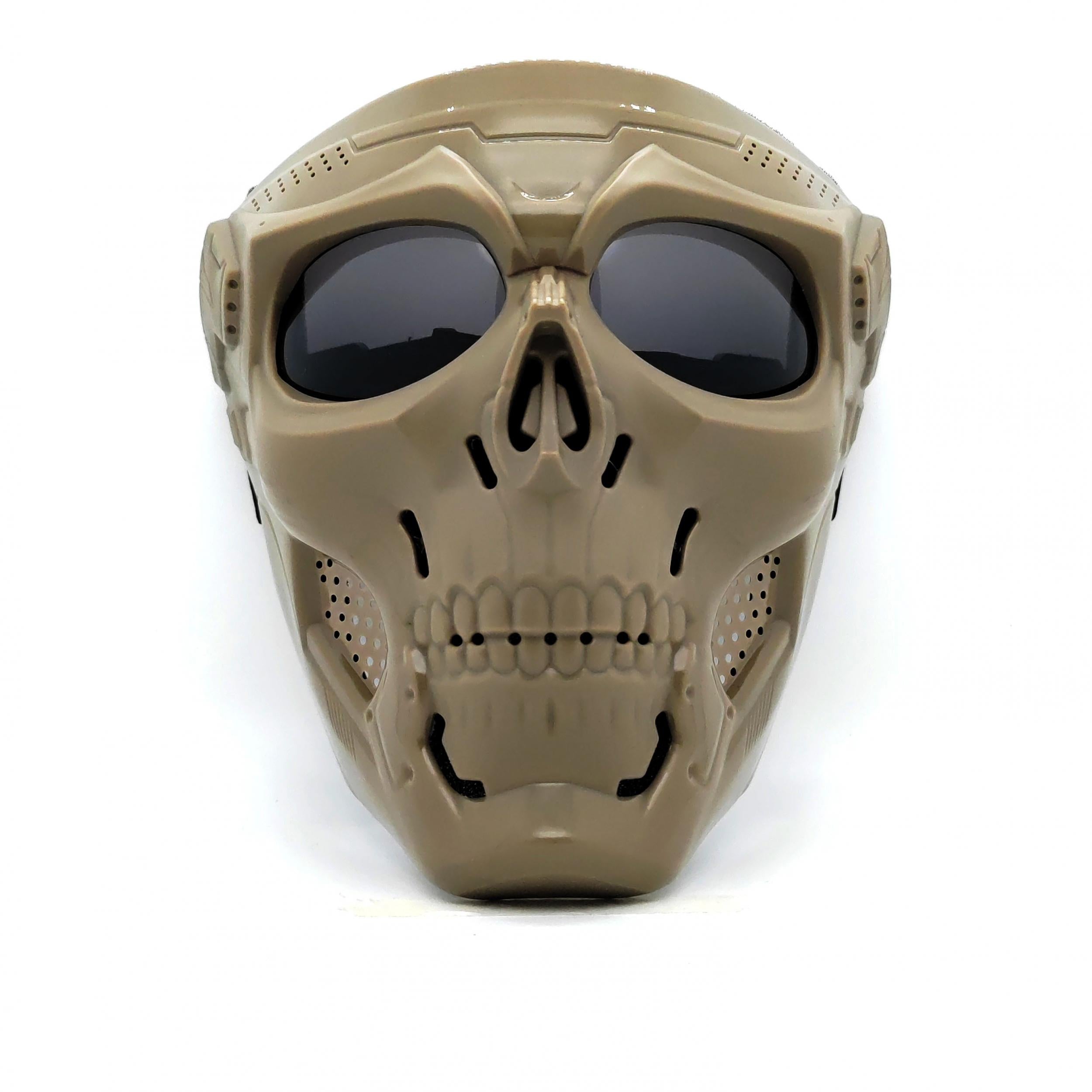 Full Face Airsoft Skull Mask With PC Lens Eye Protection