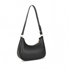 Minimalist Crescent Bag Stylish PU Leather Hobo Shoulder Bag