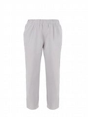  Solid Color High Rise Casual Pants with Pockets