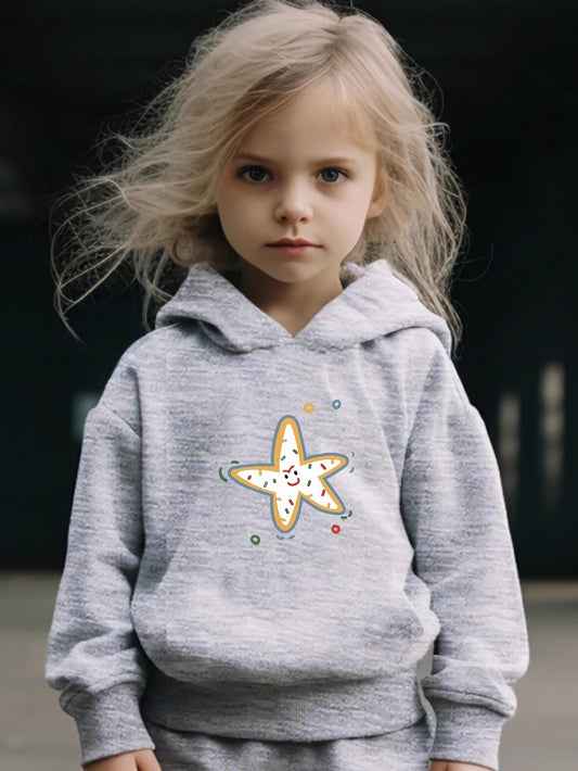 Star Graphic Girls Activewear Set For Sports