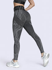 Seamless Stripe Butt Lifting Yoga Leggings