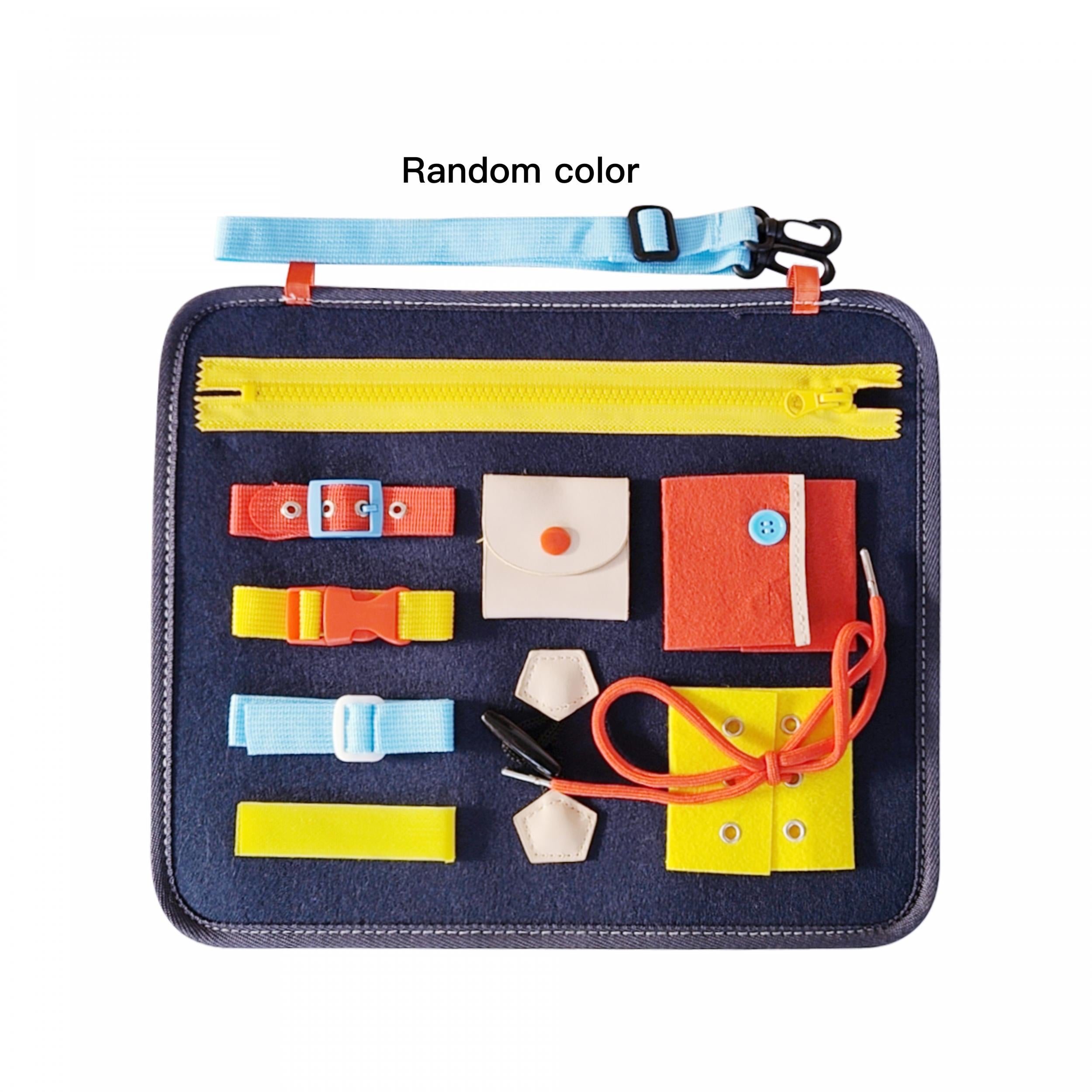 11pcs Montessori Busy Board Toy for 1-4 Year Olds - Educational Travel Toys