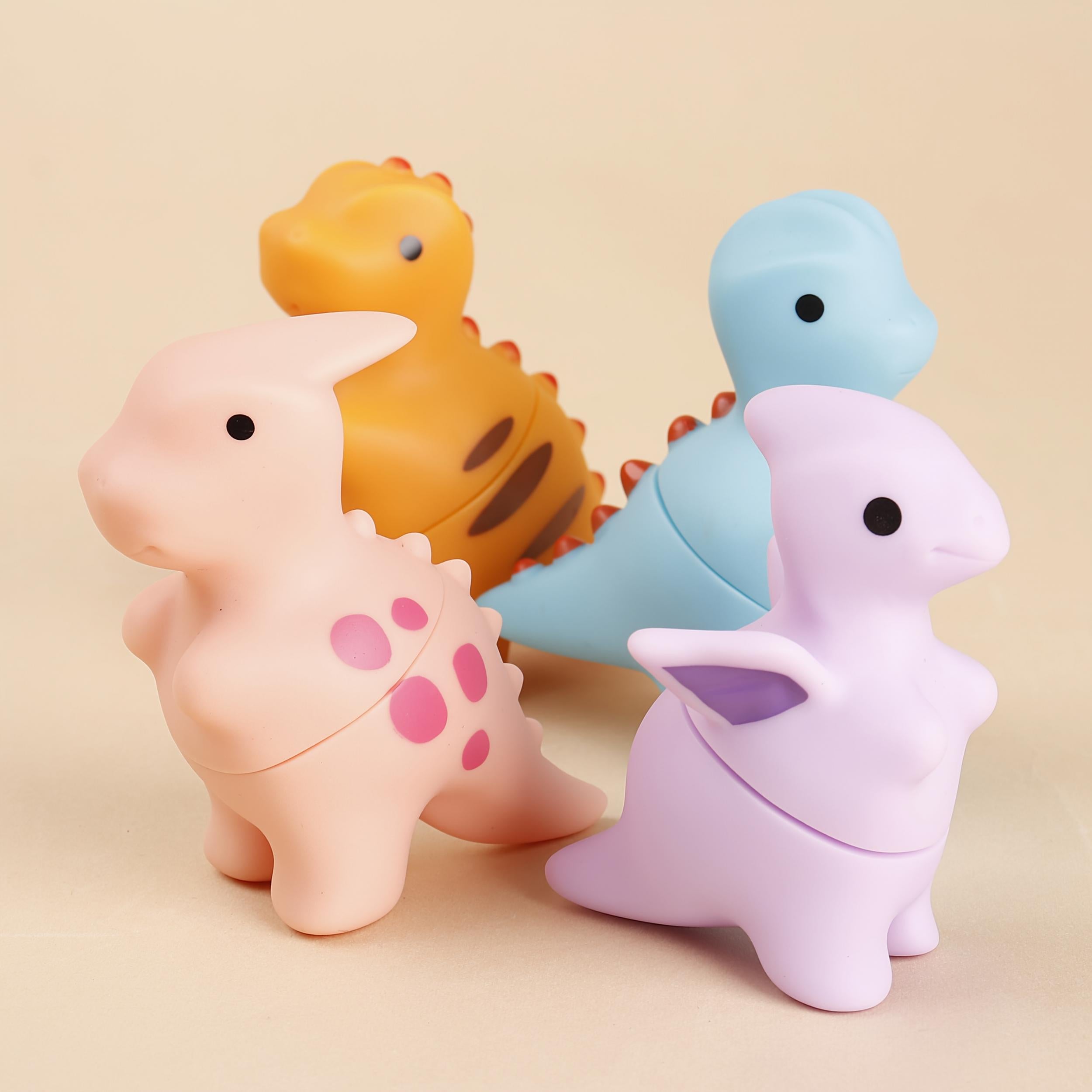 Soft Silicone Dinosaur Puzzle Matching Toy