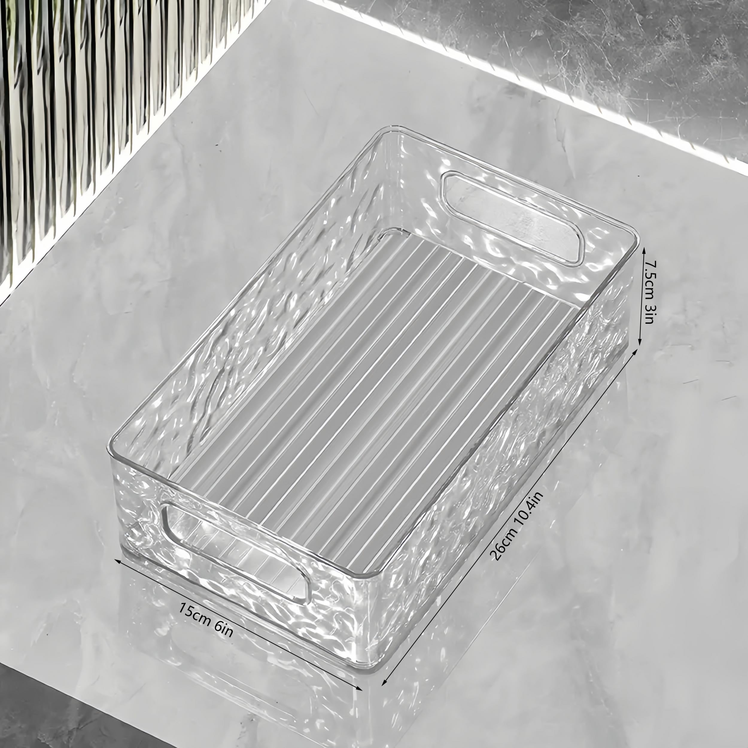 Clear Desktop Storage Box for Cosmetics Makeup Jewelry Food Books