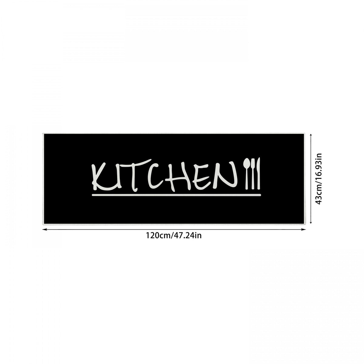 Long Strip Non-slip Kitchen Rug 43x120cm