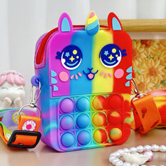 Girls Unicorn Coin Purse Crossbody Bag Gift Kids Accessories