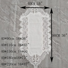 Lace Linen Table Runner Macrame Coffee Table Runners Boho Wedding