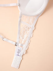 3 Pcs Lace Beaded Bra Lightweight Push Up Wireless Everyday Bra Women's Lingerie